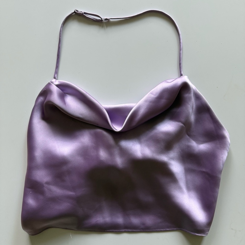 Zara Lavender Satin Camisole